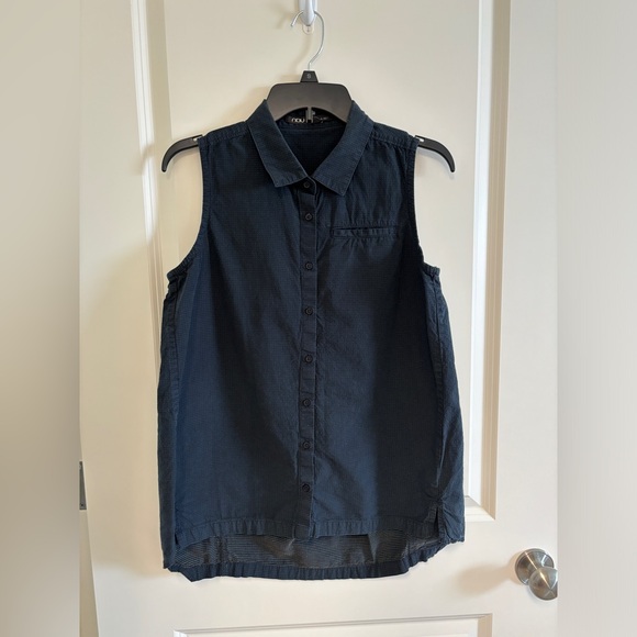 NAU Collar Tank Top Color Black Size S - Picture 4 of 4